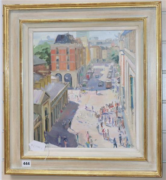 Nick Botting (b.1963) oil on canvas, View of Covent Garden Opera House, signed, 39 x 35cm